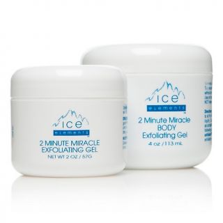 148 934 ice elements 2 minute miracle face and body exfoliator duo