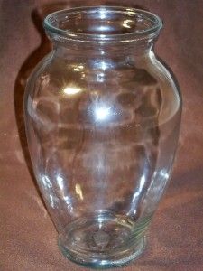 Vintage Brody Company Europa Glass Vase Large 11 Tall Clear Glass C 4