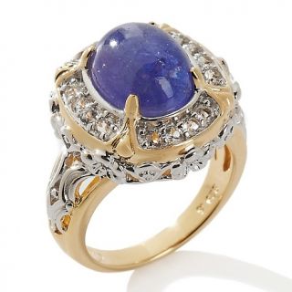 161 638 victoria wieck 4 38ct tanzanite cabochon and white topaz 2