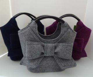  Small Walker Park Tate Handbag Felt Wool NWT $245 New 4 Fall 3 Colors