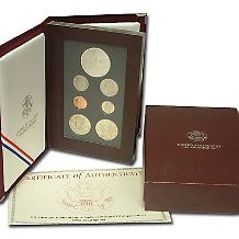 1991 Mount Rushmore Prestige Proof 7 piece Coin Set