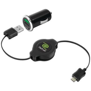 Emerge Tech Etchgtabc Retractable Mini USB Car Charger with Micro USB