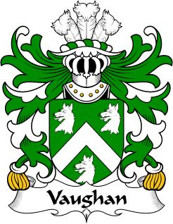 Family Crest 6 Decal Welsh Armorial Vaughan of Card