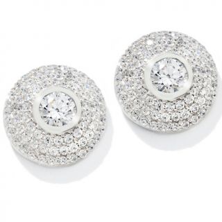 158 345 absolute laura m 2 44ct absolute sterling silver stud earrings