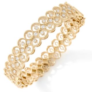 LAURA M. 1.62ct Absolute™ Textured Lace Vermeil Bangle Bracel at