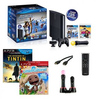 Sony PlayStation PS3 Move 250GB 4 Game Family Bundle with