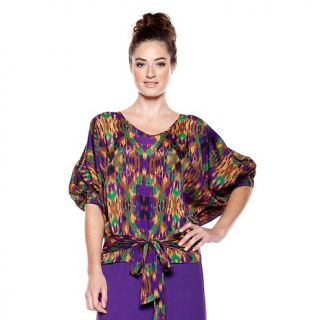 Fashion Tops Blouses Louise Roe Dolman Sleeve Blouse with Waist