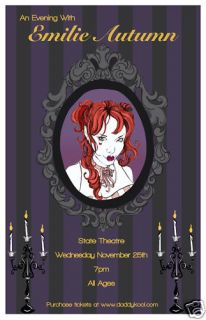 Emilie Autumn Original Concert Poster Limited