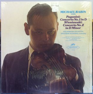 MICHAEL RABIN paganini wieniawski violin concerto LP VG+ S 60222 Vinyl