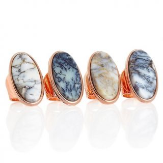 176 314 mine finds by jay king oval moss opal engraved copper ring