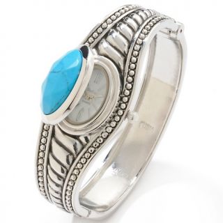 Curations with Stefani Greenfield Stone Accented Flip Top Bangle