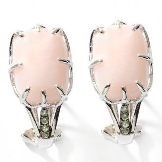 169 171 opulent opaques opulent opaques cushion cut pink opal earrings