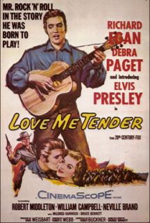 Elvis Presley Debra Paget Richard Egan Signed x5 Love Me Tender Film