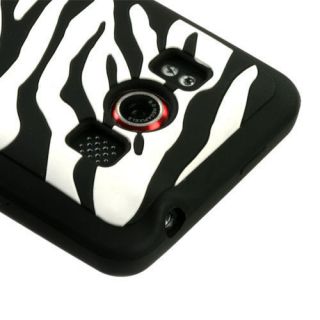 HTC Supersonic EVO 4G Phone Zebra Pastel Silicone Skin Gel Cover Case