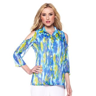 172 283 slinky brand printed georgette button down top rating 9 $ 10