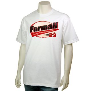 Farmall Mens Quality Farm Equipment SS Tee Shirt White New