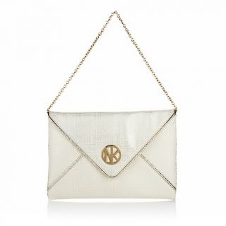 178 459 timeless by naeem khan woven ivory leather clutch rating be