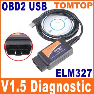 ELM327 V1 5 OBDII OBD2 Can Bus USB Auto Diagnostic Interface Scanner