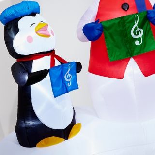 Winter Lane Animated and Musical Caroler Inflatable