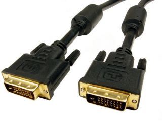 25 Feet DVI D to DVI D Cable M M LCD LED HDTV PC Computer Monitor 25ft