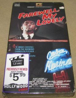 Farewell My Lovely VHS Robert Mitchum Rampling 1975