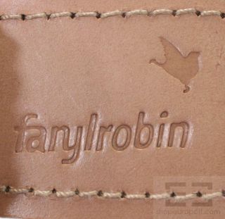 Farylrobin Metallic Blue Gold Woven Flat Sandals Size 6