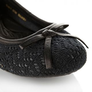 Born® Raquelle Leather and Crochet Ballet Flat