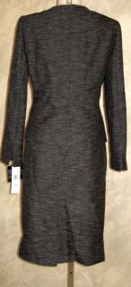 Evan Picone Imperial Seas Black Multi Skirt Suit Sz 8 $200