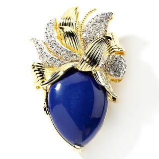 188 275 joan boyce vip vintage stone and crystal goldtone pin pendant