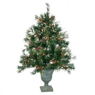 190 411 winter lane winter lane 4 potted led battery operated snowpine