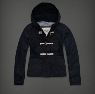 New Abercrombiea F Fitch Womens Jacket Wax Hoodie Coat