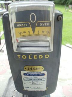 Vintage Toledo Speedweigh counter scale. Beam scale measures grams