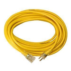  14 3 Heavy Duty 15 Amp SJTW Extension Cord Lighted End 50 Feet