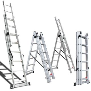 330lb Aluminum Multi Purpose Extension Ladder Folding Telescoping Loft