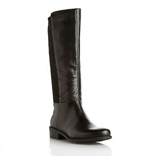 205 901 me too danya stretch leather riding boot with quilting note