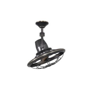  /Outdoor Oscillating Tarnished Bronze Ceiling Fan with Wall Control
