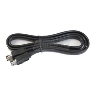Black 3ft eSATA to eSATA 7 Pin Shielded External Cable