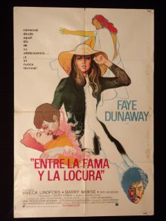 Puzzle of A Downfall Child Faye Dunaway Argentine 1sh Movie Poster