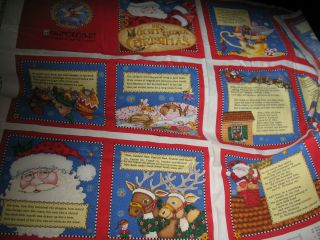 Mary Engelbreit Fabric Panel for Soft Book Night Before Christmas New