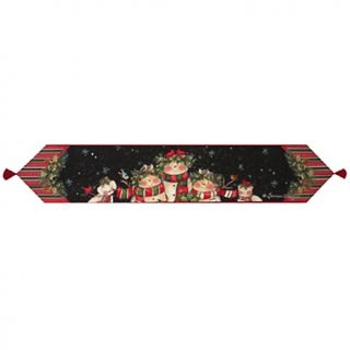 206 829 snowman family tasseled table runner 72 rating be the first to