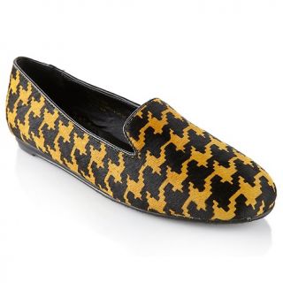 203 854 theme printed haircalf and leather slip on loafer rating 3 $
