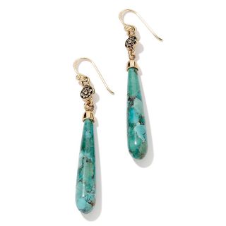 168 208 studio barse studio barse kingman turquoise bronze earrings