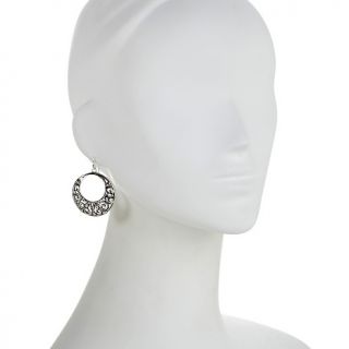 Sterling Silver Circular Scrollwork Earrings