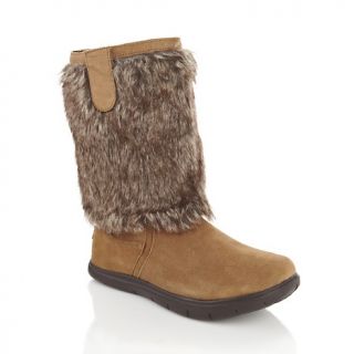 Tony Little Cheeks Fit Body Suede Boots with Interchangeable Cuffs at