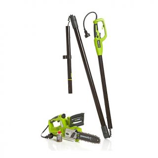 215 419 greenworks 2 in 1 7 amp electric pole saw rating 80 $ 139 95