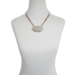 AKKAD Splendorista Pavé Crystal Oval Drop 17 1/2 Necklace