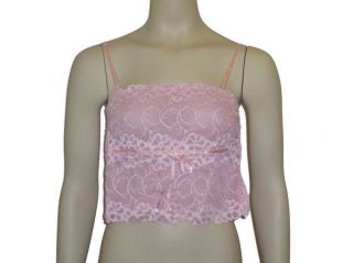 Felina Pink Desirables Lace Camisole Cami Large 7698