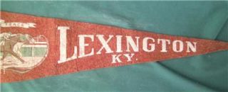  Lexington Kentucky KY Racetrack Horse Racing Felt Pennant Flag