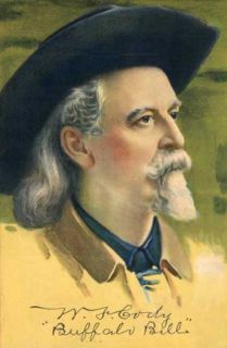 William F Cody Buffalo Bill Picture w Signature Reprod