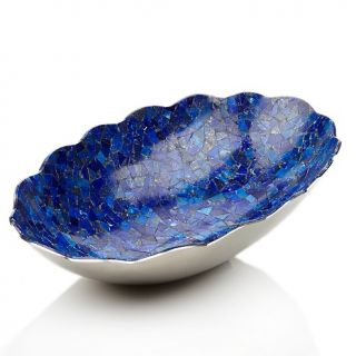 220 936 mine finds by jay king lapis mosaic scalloped edge bowl note